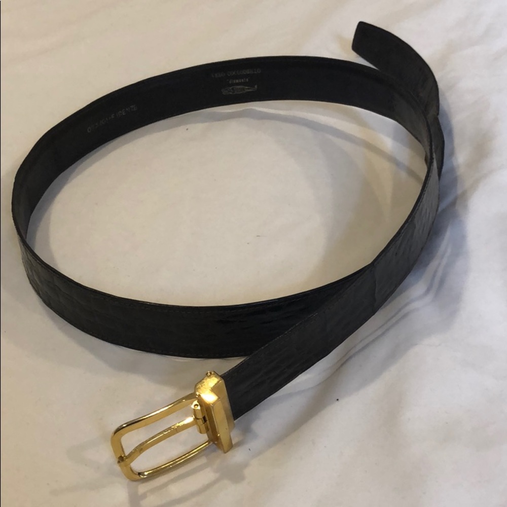 Vintage crocodile belt